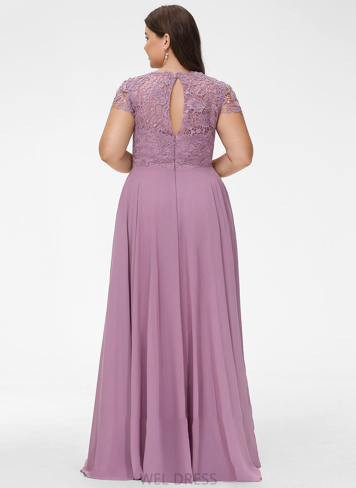 ScoopNeck A-Line Floor-Length Embellishment Silhouette Pockets Length Fabric Neckline Miah Floor Length A-Line/Princess