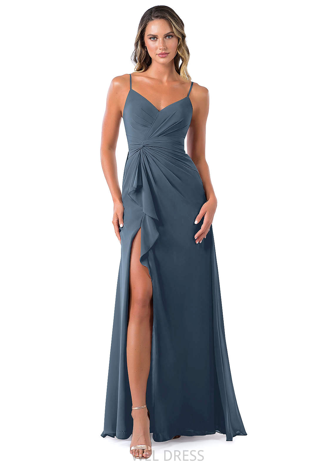 Donna V-Neck A-Line/Princess Short Sleeves Floor Length Natural Waist Bridesmaid Dresses