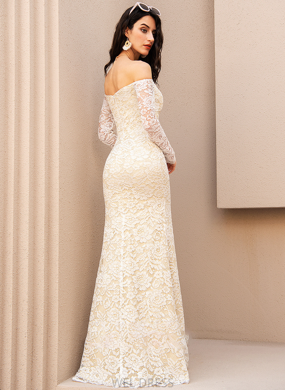 Dress Trumpet/Mermaid Jadyn Floor-Length Off-the-Shoulder Wedding Wedding Dresses