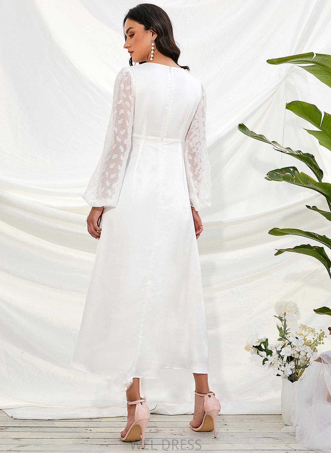 A-Line Dress Tea-Length Wedding Cheyenne Wedding Dresses