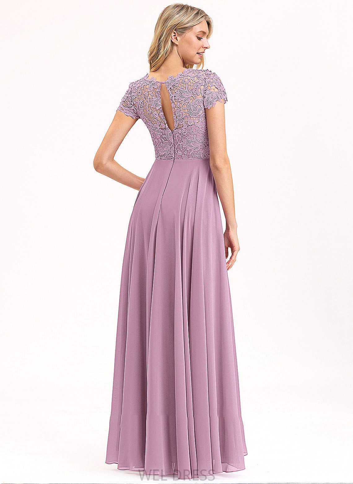 ScoopNeck A-Line Floor-Length Embellishment Silhouette Pockets Length Fabric Neckline Miah Floor Length A-Line/Princess