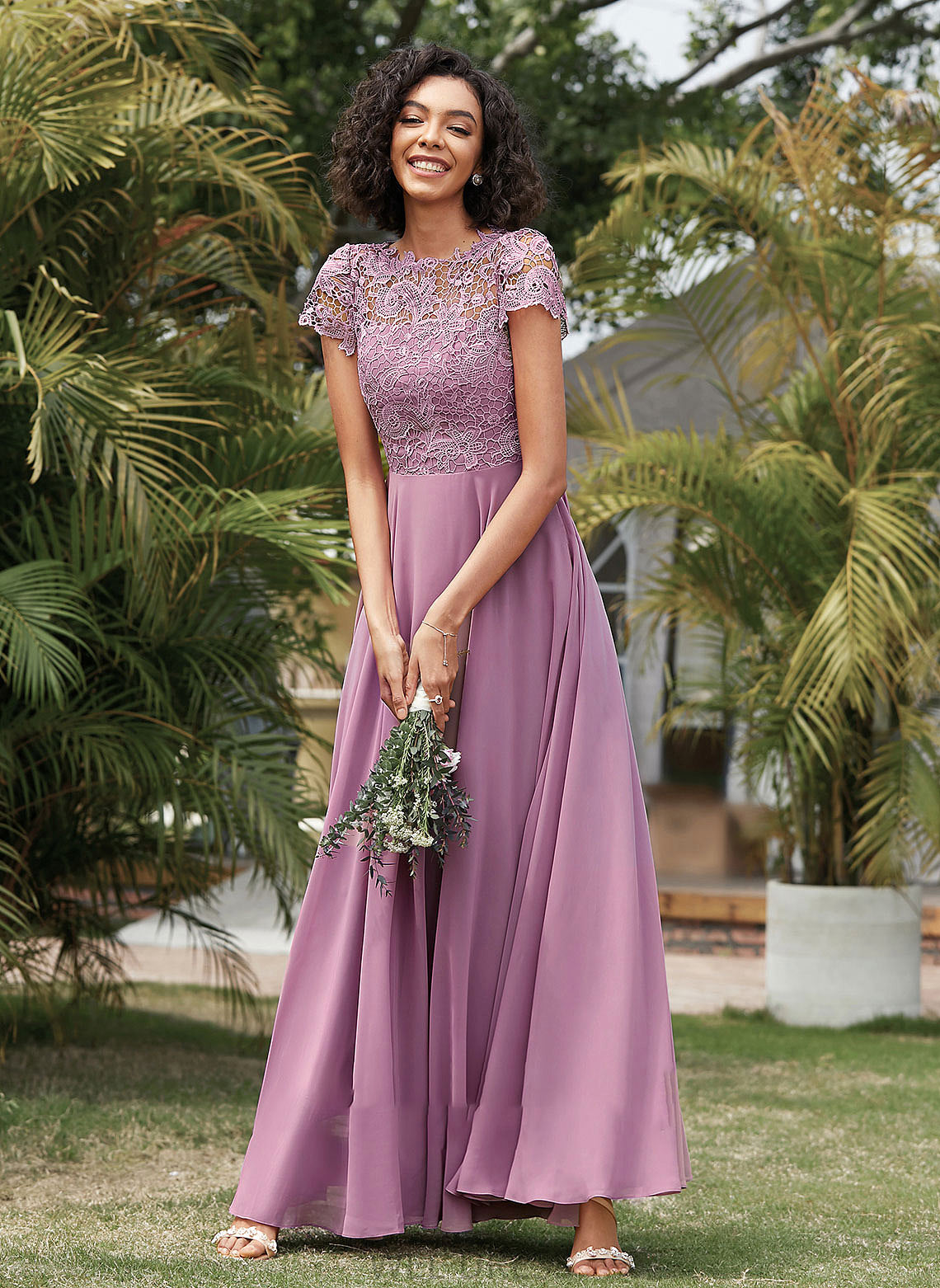 ScoopNeck A-Line Floor-Length Embellishment Silhouette Pockets Length Fabric Neckline Miah Floor Length A-Line/Princess