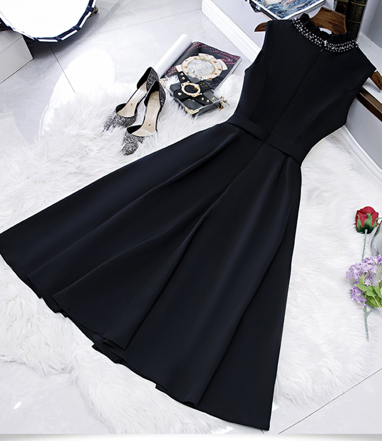 BLACK A Homecoming Dresses Cassidy LINE SHORT CD18257