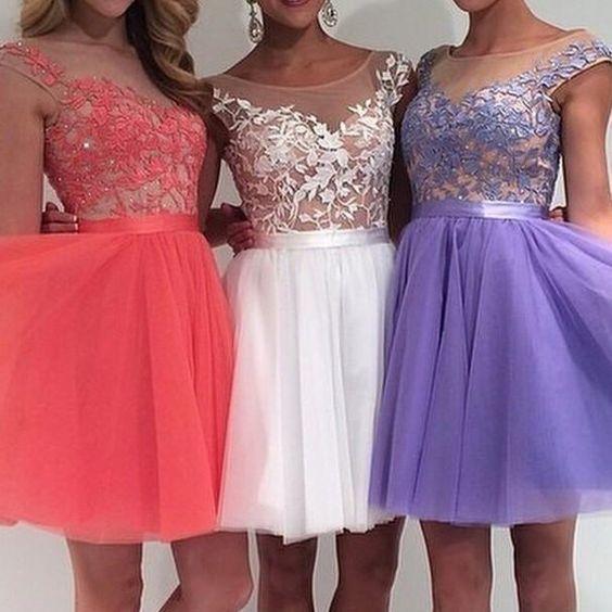 Tulle , Homecoming Dresses Whitney Lace Homecoming dress CD4154
